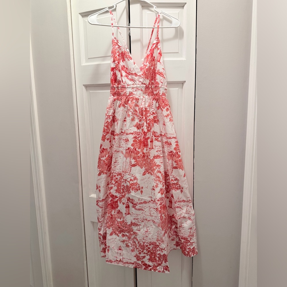 NWT VINEYARD VINES VINEYARD TOILE MIDI DRESS SIZE M MEDIUM